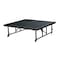 National Public Seating Stage Platform, 4 Ft. x 4 Ft. x 24"-32" Adjustable Height, Black Carpet TFXS48482432C-10 - alternate 1
